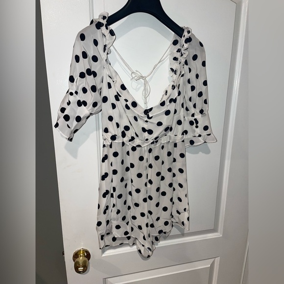 NWT For Love and lemons Lexington Romper 🍋 Sm - Picture 10 of 12